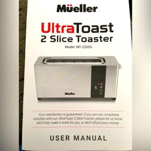 Meuller Ultra Toast 2 Slice toaster